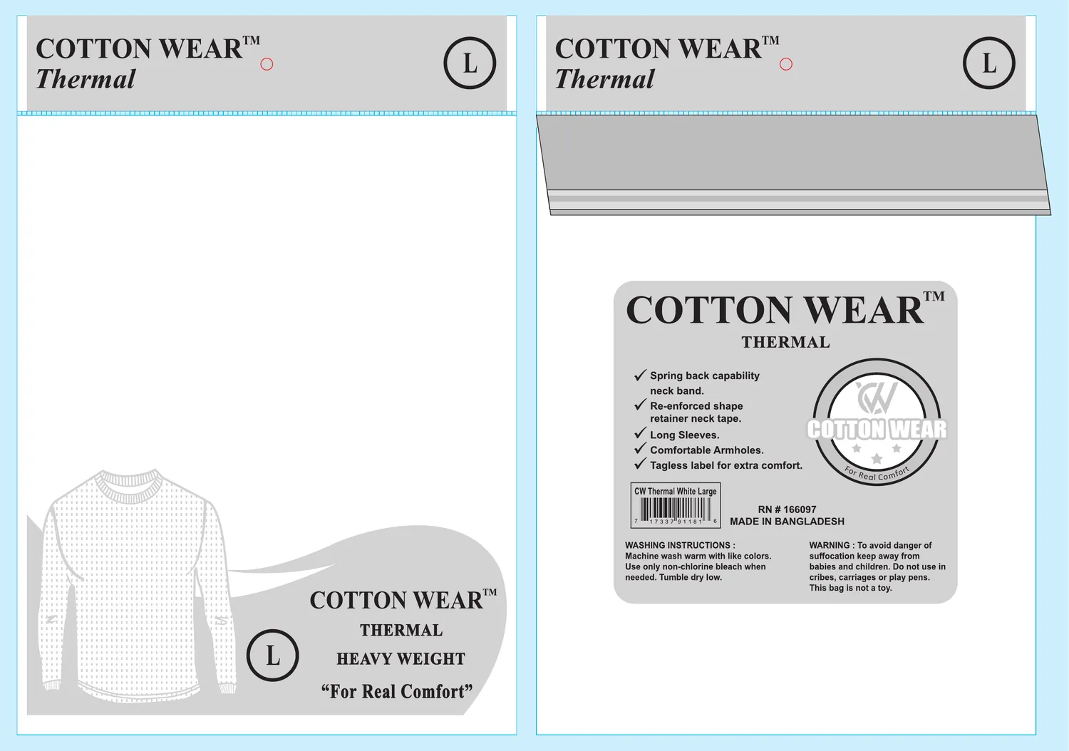 Thermal white packaging
